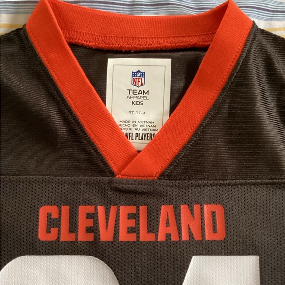 Vintage 2 kids 2T 3T Cleveland Browns Jerseys NWOT NFL - Picture 6 of 7